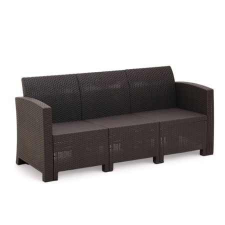 Sofa Garden Bore 3-Local 180 x 66 x 76 cm, wenge