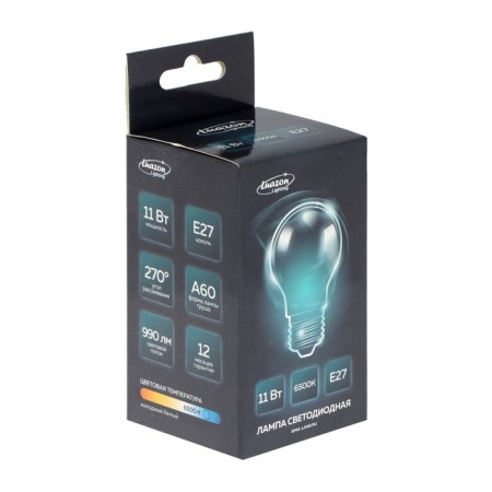 LED LEAZON LIGHTING, A60, 11 W, E27, 990 LM, 6500 K, cold white-2