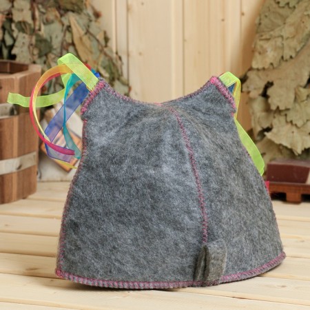 Bath hat for children "Rainbow tails", gray, 5-7 years old-2