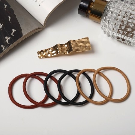 Hair set "Liora" (6 elastic bands, 1 invisibility 6 cm) structure-1