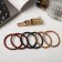Hair set "Liora" (6 elastic bands, 1 invisibility 6 cm) structure