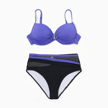 Separate female swimsuit, blue color, size 54