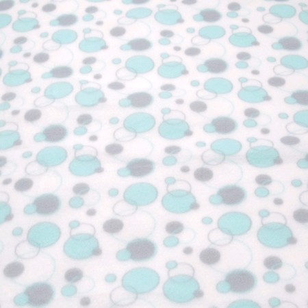 Blanket, size 100 × 140 cm, print circles, mint-1