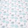 Blanket, size 100 × 140 cm, print circles, mint