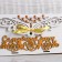 Wedding bank 25.5x16x19 cm, white with gold, not assembled