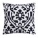 Decorative pillowcase 40x40 cm, Monograms Black, 100% cotton