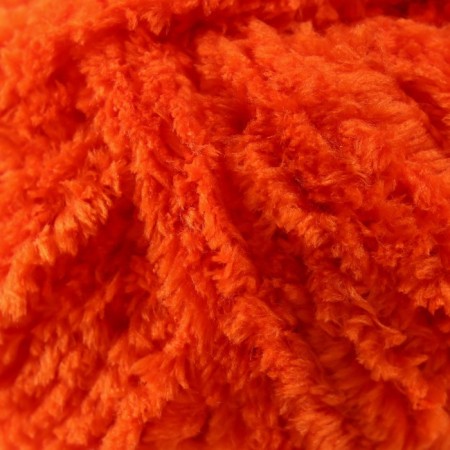 Yarn "Fable Fur" 100% micropoliester 100m/100g (980 orange)-2