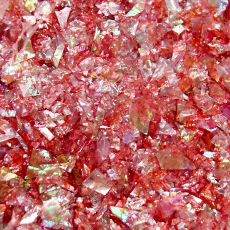 Glitter for creativity 45 grams "Coral mica" 18x12 cm