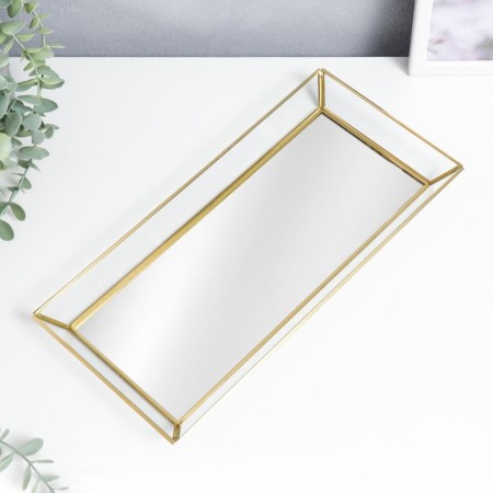 Standing interior glass with a “rectangle” mirror 3x16x35 cm-2