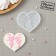 Silicone form "lovers", 7.5 × 5.5 cm, transparent color