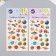 Plastic Plastic sticker with gold 10.2x20.5 cm