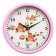 Watch Wall "Flowers", D-20 cm, smooth move