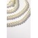 Beads "Pearls" Knot, ball No. 2,6,8,10, Milk color, l = 60 cm
