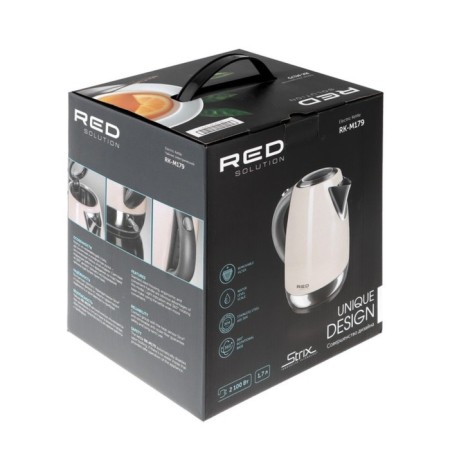 Electric kettle Red Solution RK-M179, metal, 1.7 l, 2100 watts, beige-5