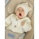 Hat with a brush children's amababy pure love Sweet, size 46-48 cm, milk color