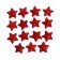 Figure for crafts and decor "Star", set 15 pcs, size 1 pc: 3.5 × 3.5 × 2 cm, red color