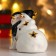 Souvenir Ceramics Light "Snowmen, black caps and scarves" 10x12x8 cm