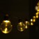 Garland “thread” 2.7 m with nozzles “lamps”, IP44, dark thread, 10 LED, glow warm white, 8 modes, solar battery