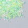 Glass 12/0 "Transparent. Color middle. Green" 10 g
