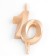 Candle in the cake "Jubilee", figure 10, 10 cm, champagne