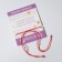 Bracelet-reinforcing "red thread" for happiness, heart, color silver, d = 5.5 cm
