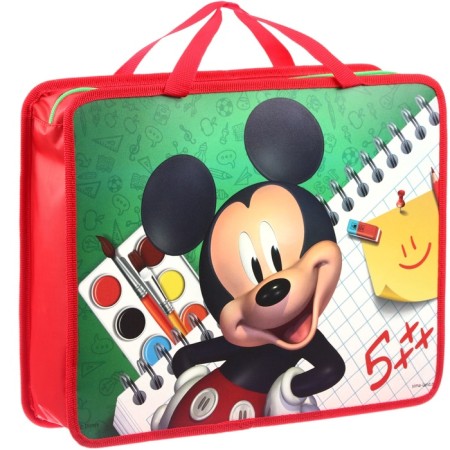Plastic folder with A4 handles, on a zipper, 75x330x260 mm, Mickey Mouse-2