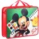 Plastic folder with A4 handles, on a zipper, 75x330x260 mm, Mickey Mouse