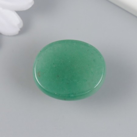 Handle for the box "Green Aventurine" 2.6x1.7 cm-2
