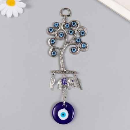 Suspension from the evil eye "Tree and Elephant" 21 cm