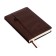 Leduced Diary A5, 160 sheets, Devente.klint, firm artificial leather cover with foam rubber, cream block 70 g/m2, brown