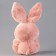 Soft toy "Bunny", 21 cm, pink