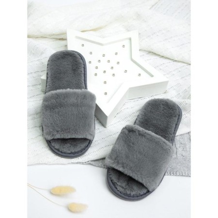 Women's slippers open nose, size 39-41, color graphite-5