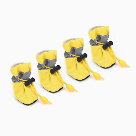 Dog boots "comfort" with weighting, set 4 pcs, size 3 (4, 5 x 3, 5 cm), yellow