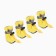 Dog boots "comfort" with weighting, set 4 pcs, size 3 (4, 5 x 3, 5 cm), yellow