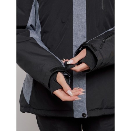 Ski jacket women's, size 54, black color-8