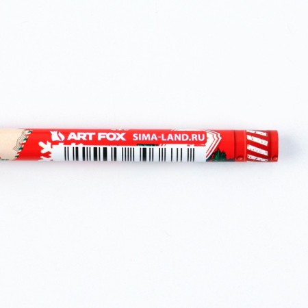 Gift New Year's Set: notebook, pencils of b/g 2 pcs and wax crayons "New Year's package"-13
