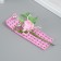 A set of decorative bouquets (12 pcs) "Rose" 5x9 cm, pink
