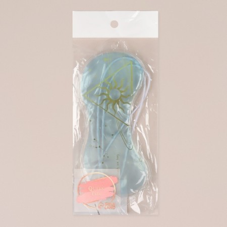 Gel mask for the area around the eyes "Day", 18.5 × 7.5 × 0.4 cm, blue color-6
