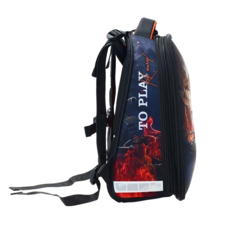 School backpack 38 x 30 x 16 cm, ergonomic back, stavia "tank", multicolor-4