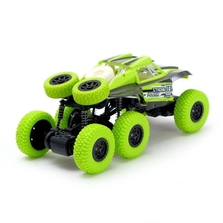Radio -controlled jeep "Monster", 4WD, works on the battery, green color-2