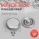 Shirt button, closed, d = 9.5 mm, silver color
