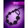 Anal balls of oki-hips, round, h- 30 cm, d-1 x 2.5 cm, PVC, black