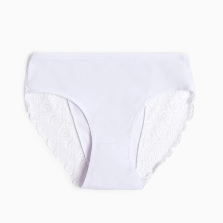 Panties female slips, white color, rr 46-48