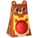 Developing tactile ball "Bear", with a squeak, 1 pc, crumb I