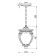 Outdoor Fleur O414PL-01GB, E27, 1x60 W, 400x400x150 mm, gold, gold