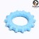 Toy floating for dogs "Ring with spikes" Pizhon Premium, foamed TPR, 8 cm, blue