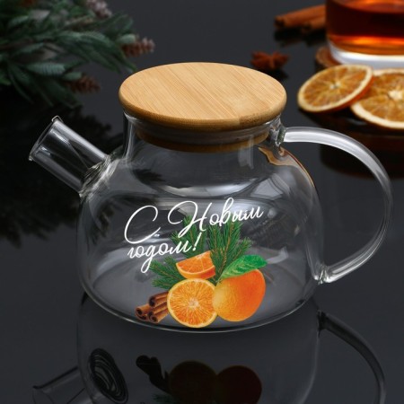 Teapot "Happy New Year. The aroma of the editor. ", 800 ml