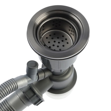 Siphon for washing Aflorn AF90101F-1, 3 1/2 ", black-3