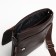 Male bag on the Textura valve, outer pocket, brown color
