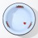 Embolled pelvis "Sadovaya strawberry", 7 l, 38.5 × 12 cm, induction, color gray-blue